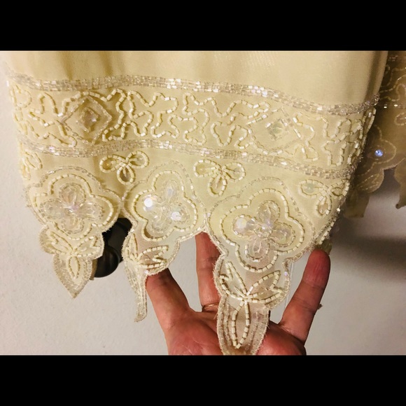 Exotic Beaded Skirt Sz L New with Tags Embellished Sparkly Bottoms embellished - Picture 7 of 15